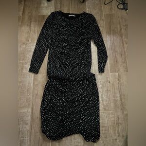Abercrombie & Fitch Black Dress with White Dots